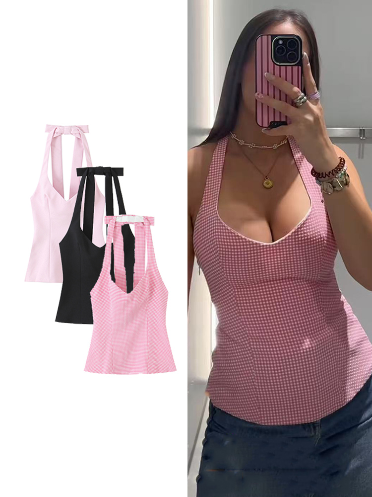 Strapless Bra Backless - TFMLN Women's Summer Halter Tank Tops