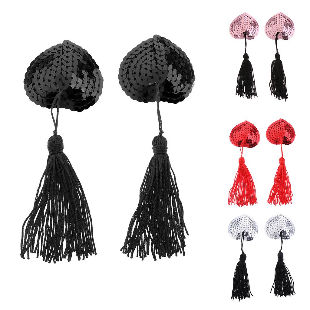 Heart Shaped Silicone Sequin N - Nipple Cover Pasties ulasan dan harga