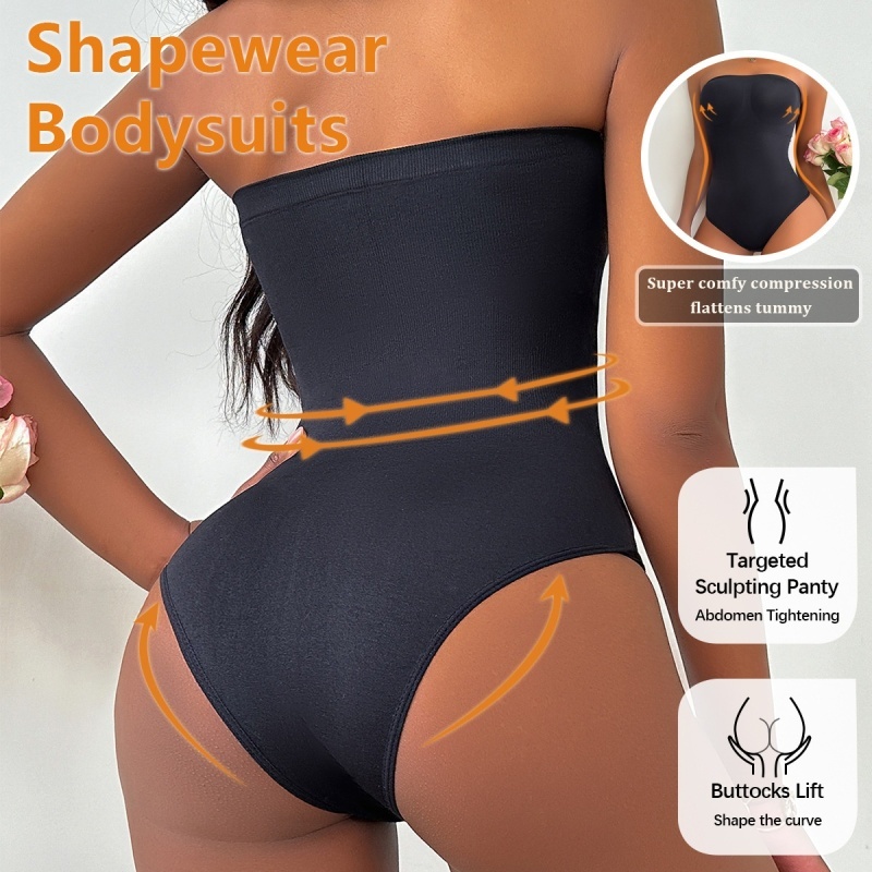 Seamless Strapless Shapewear B - Shapewear Bodysuit Firm ulasan dan harga