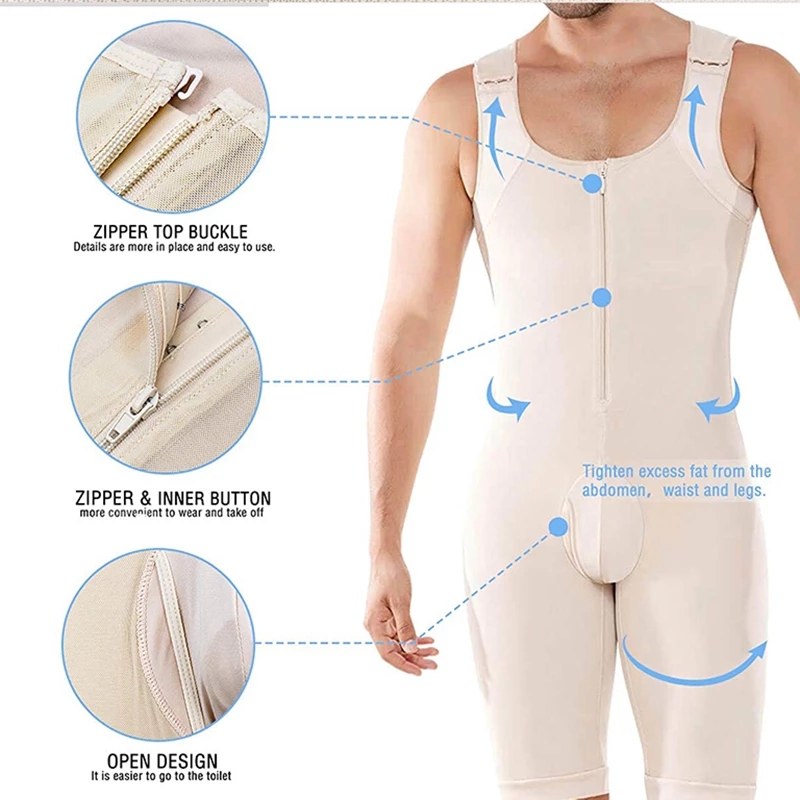 Men's Shapewear Bodysuit Full  - Shapewear Bodysuit Firm ulasan dan harga